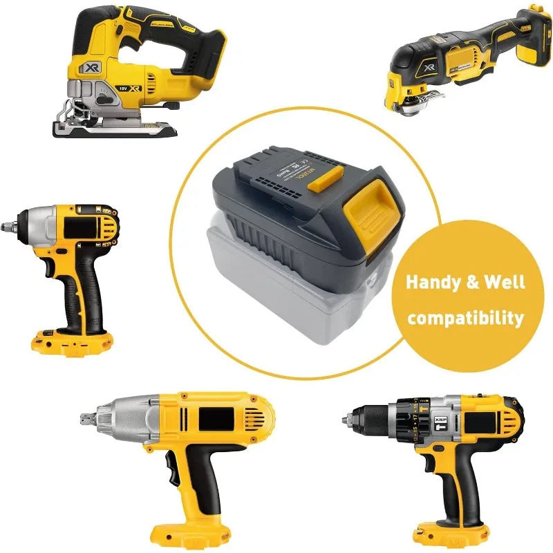 محول بطارية لماكيتا 18 فولت التبديل إلى ديوالت Mt20Dl لأدوات ديوالت 18 فولت 20 فولت لماكيتا Bl1830 Bl1860 Bl1815 بطارية ليثيوم أيون