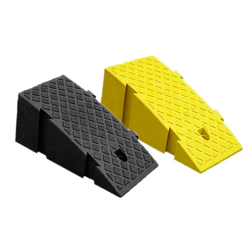 Wheel Stopper for Car, Anti-Slip Wheel Chocks, Portable Yellow Tire Chocks, Wear-Resistant Tire Stopper for Trucks RVs Trailers