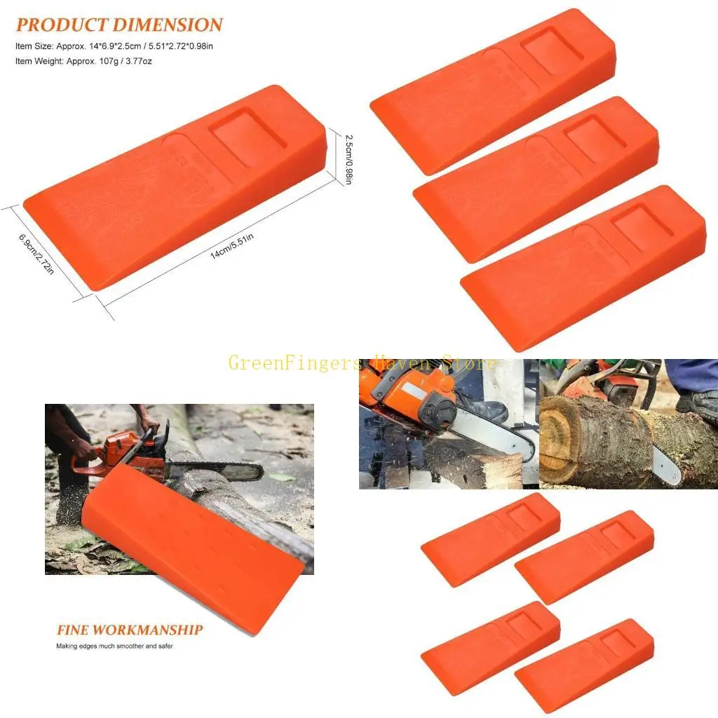 

F68D 4 предмета для валки деревьев, 5-дюймовые клинья для лесозаготовок, падающая резка, раскалывание направляющих бензопилы,