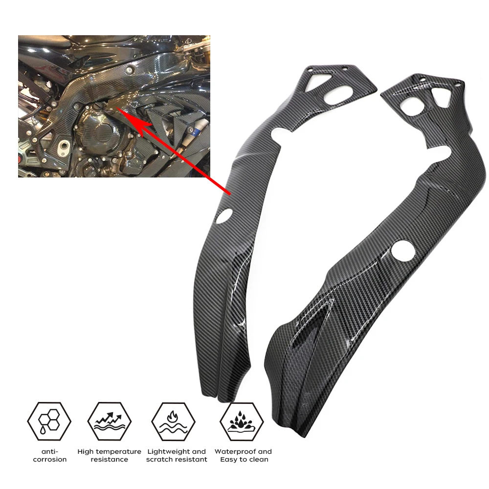

Fit For BMW S1000R S1000RR S1000 RR 2015 2016 2017 2018 Motorcycle Frame Cover in Carbon fiber colorProtectors Guards Fairing