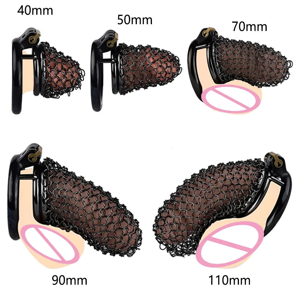 Mesh Chastity Cage Anti Removal정조대BDSM Male Chastity Device Mens Underpant Erection Denial Cock Lock for the Penis Sex Toys Shop