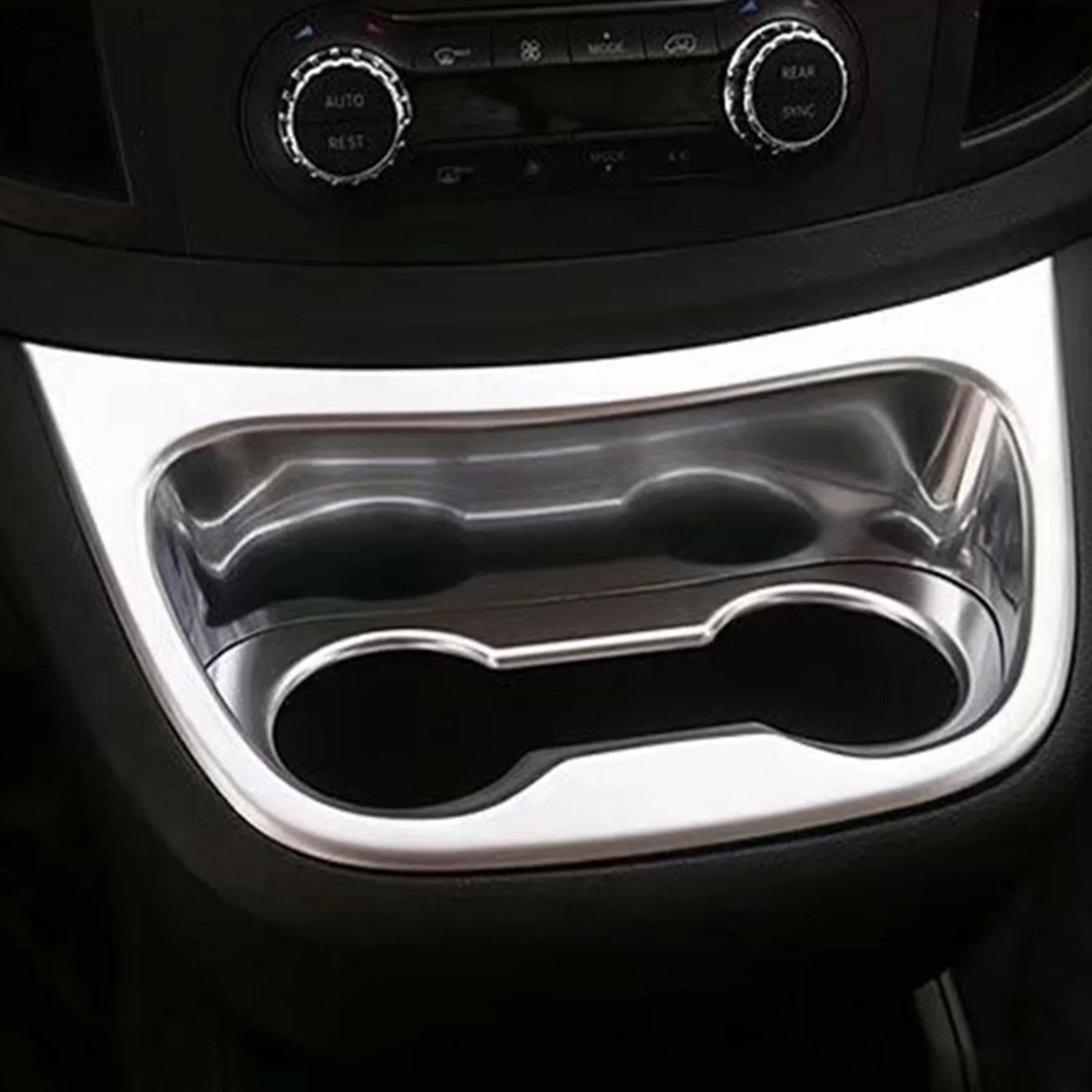 

L39A-Car ABS Center Console Water Cup Holder Decoration Sticker Cover For Mercedes Benz Vito W447 2014-2019 Accessories