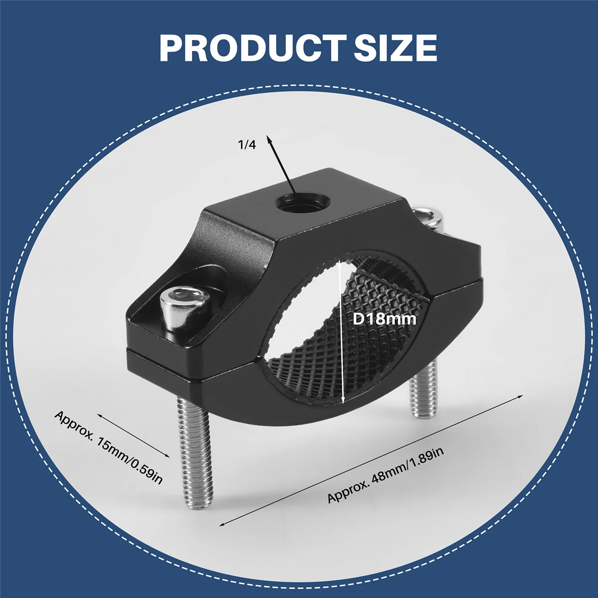 360 Degree Bicycle Handlebar Clip for Insta360 ONE X Action Camera