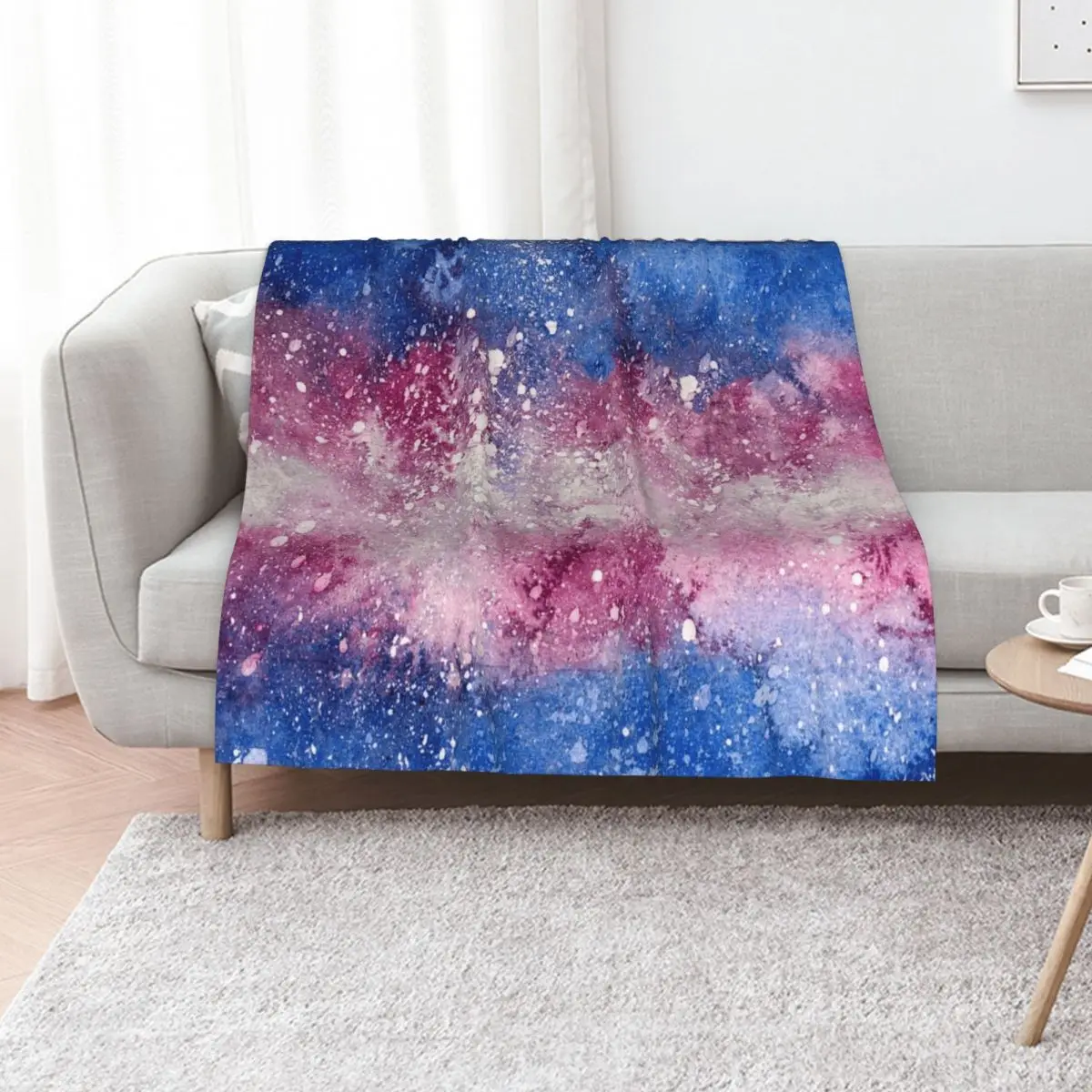 Trans Pride Galaxy Throw Blanket Bed covers Thermal Multi-Purpose Shaggy Hairy Decorative Sofas Blankets