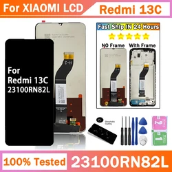 6.74''High Quality For Xiaomi Redmi 13C LCD Display With Frame Touch Panel Screen Assembly For Redmi13C 23100RN82L Replacement