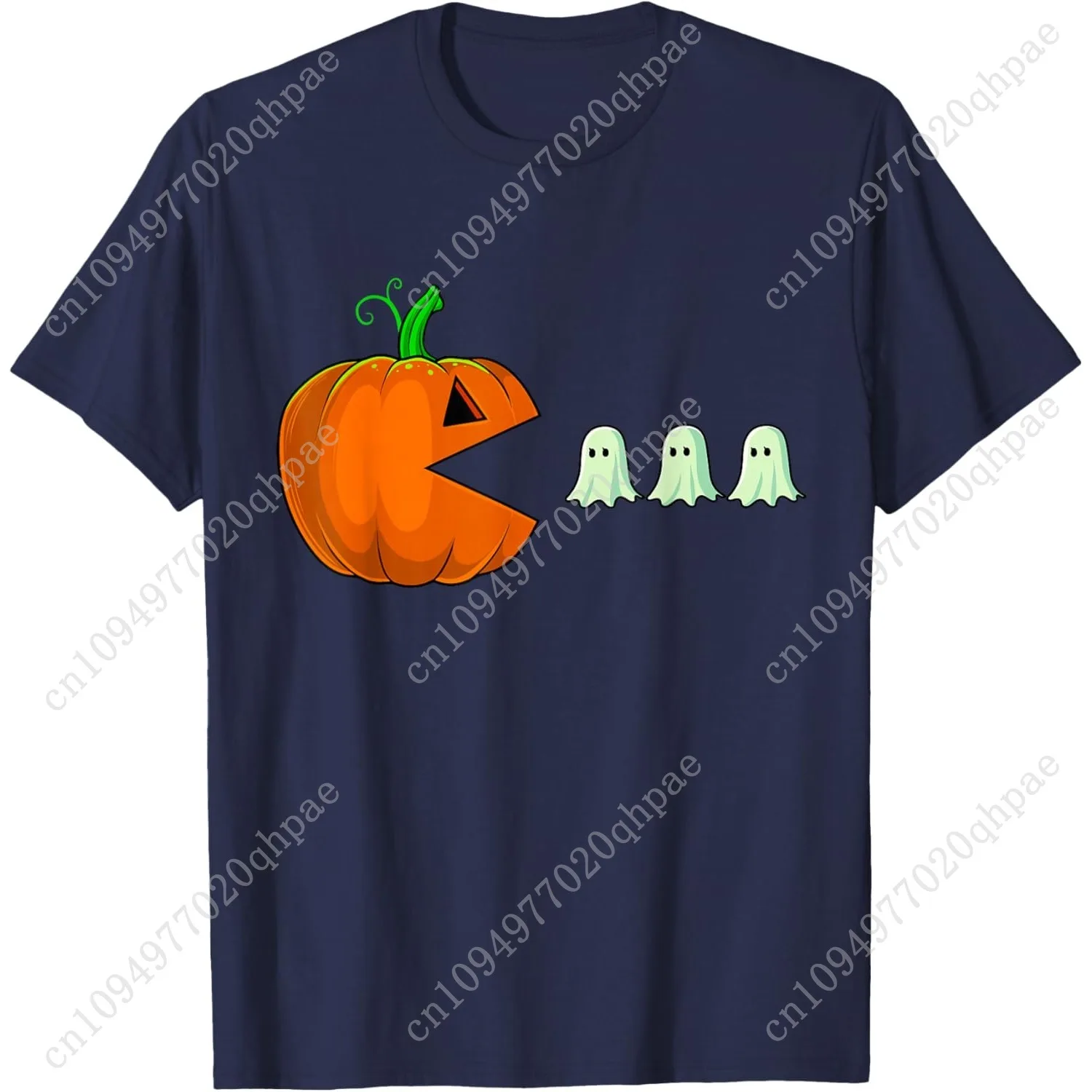 Halloween Pumpkin Funny Ghosts Boys Kids Women Men T-Shirt