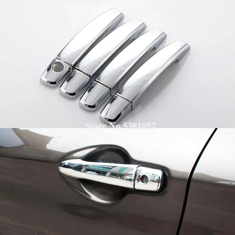 8pcs/set ABS Chrome Car Side Door Handle Cover Trim With SMART Keyhole For Nissan Qashqai 2015 2016 2017 2018 2019 Accessories