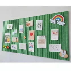 School Kindergarten Works Photo Display Board Message Bulletin Thickened Felt Wall Stickers Decorative Background DIY Posters