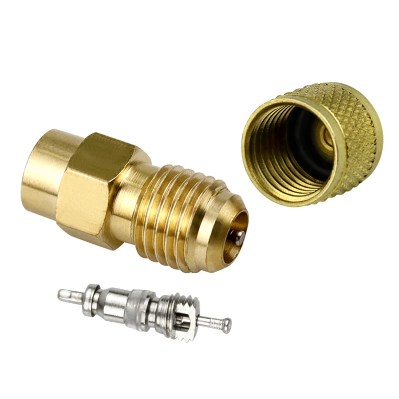 Quick Fluorinated Inflatable Brass Joint For Air Conditioning Refrigerator  Freezer Maintenance Thickened Material Needle Valve