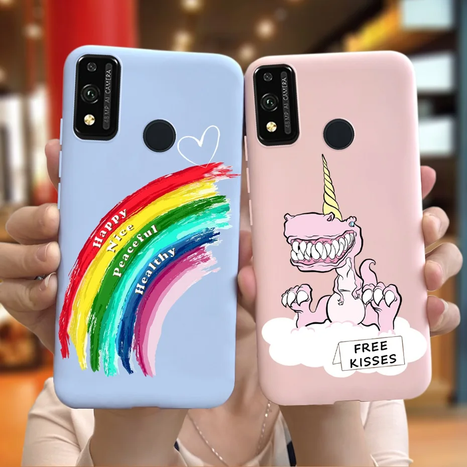 ل الشرف 9X لايت حافظة JSN-L21 لطيف الكرتون جراب هاتف سيليكون لينة الغطاء الخلفي ل الشرف 9X العالمي STK-LX1 فوندا Honor 9X لايت