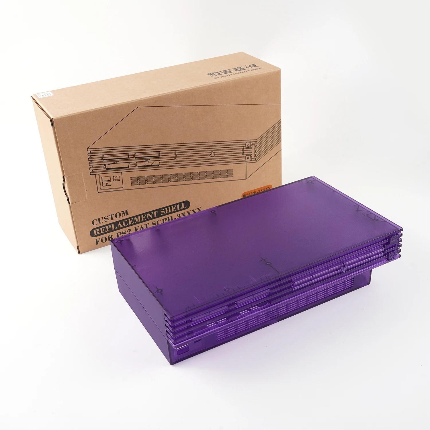 Obudowa zamienna Apexneer Retro Game Console do PS2 FAT (seria 3xxxx) Przezroczysta ochronna obudowa Akcesoria do gier — zdjęcie produktu 5