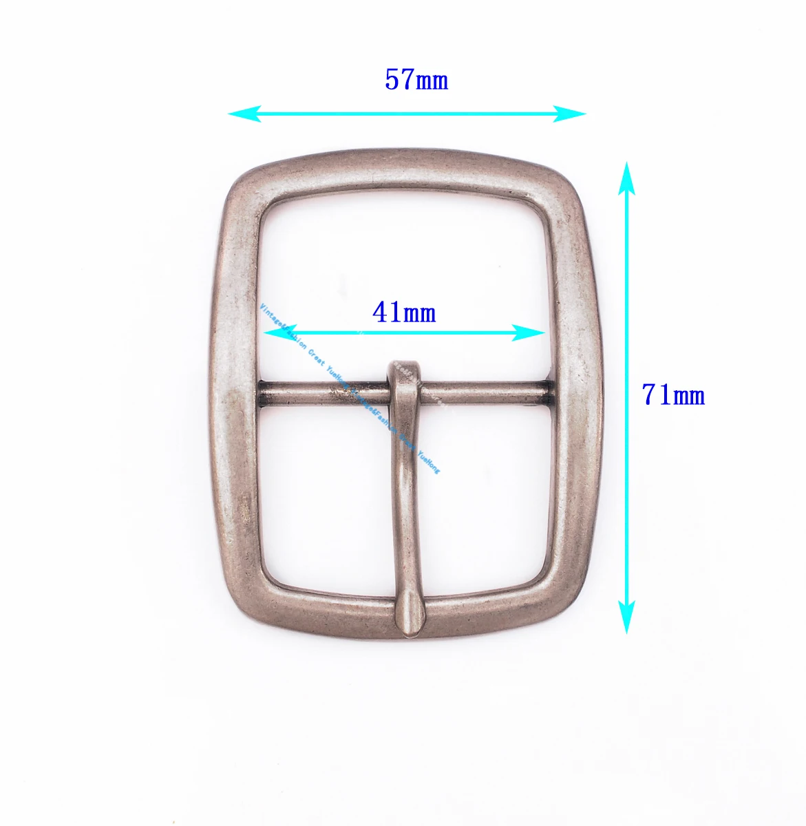 

40mm Classic Men's Western Antique Silver Center Bar Belt Buckle Rectangle Leathercraft Hardware Jeans Belt Buckle