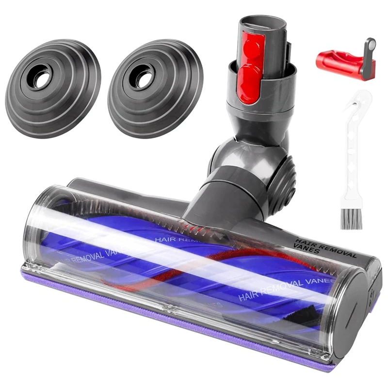 VEHO-Quick-Release Motor Head With Ball Wheel Replacement Set For Dyson V7 V8 V10 V11 V15 Vacuum Anti-Tangle Floor Brush Head