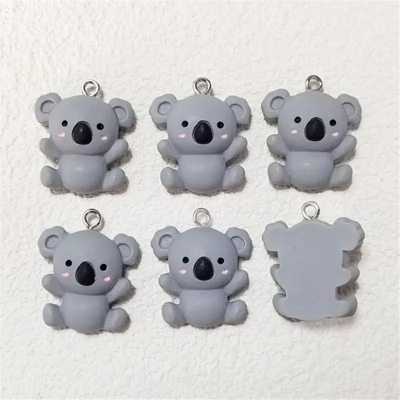 

E0BE 20Pcs Innovative Koala Pendants Accessory Adorable Koala Charm Pendant Accessory For Jewelry And DIY Enthusiasts