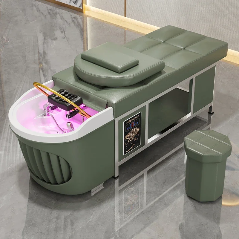 

Women's Beauty Salon Customer Hair Spa Equipment Nursing Shampoo Bed Headspa Professional Mobilier Coiffure Therapy Washbasin