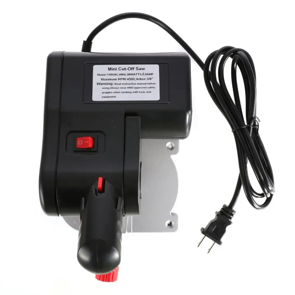 Mini Electric Saw Cutting Machine high speed Bench Cut-off Saw Steel Blade For cutting Metal Wood Plastic Adjustable