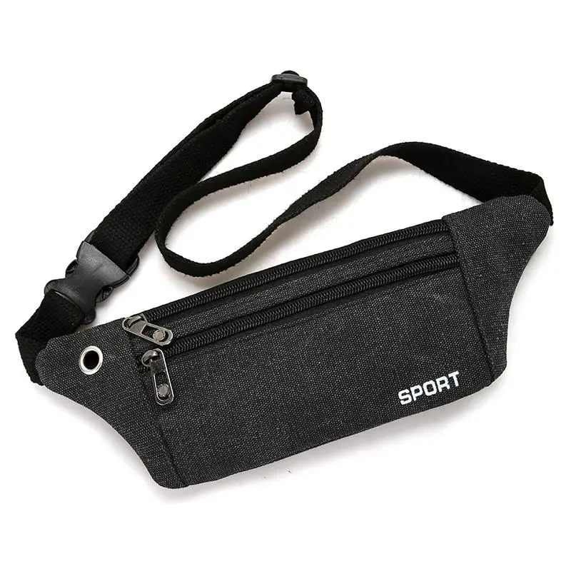 Thickened canvas Waist Bags Belt Bag Chest Phone Pouch Bum Bag Casual Crossbody Wallet Belt Shoulder Travel Sport Purse Pocket