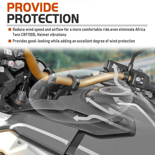 Imagen 2 del producto Cubierta frontal del tanque de combustible de Moto para Honda CRF 1100 L Africa Twin Adventure Sports CRF1100L Forkshield Deflector de corriente ascendente 2020-2023