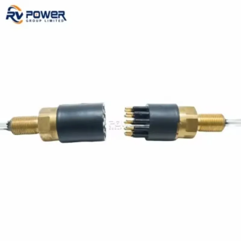 MCIL12F/MCBH12MSS 12 Pins Subsea Underwater Male Bulkhead and Female Inline Cable Electrical Connector for Marine Application