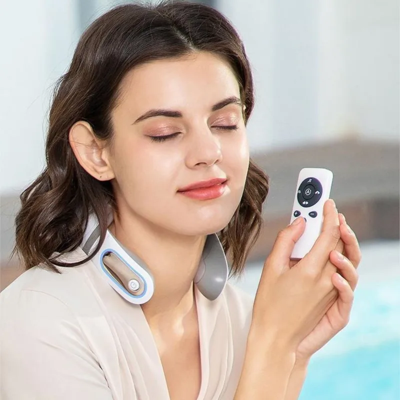 Neck massage instrument Mini shoulder and neck pulse medium frequency therapy instrument neck guard instrument Intelligent cervi