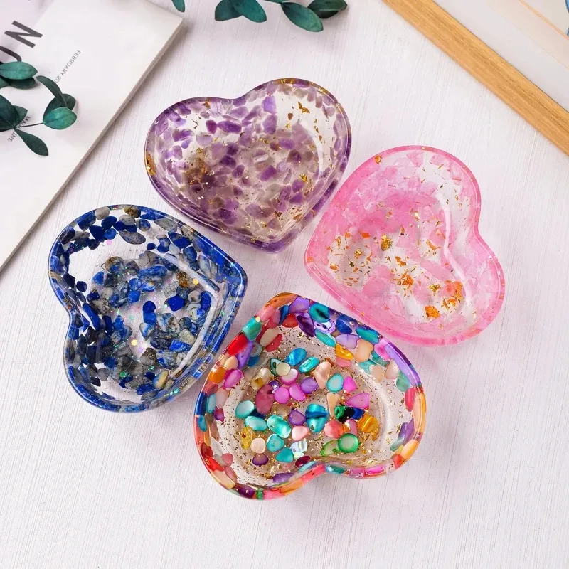 latest models diy silicone coaster mold square heart epoxy casting molds making craft clay resin molds jewelry making accessorie