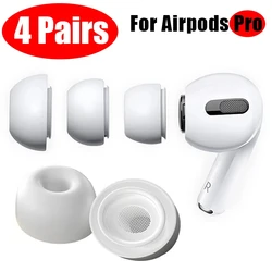 1-4Pairs Silicone Earphone Tip for Apple AirPods Pro 1 2 Anti-Slip Replacement Earbuds Ear Accessories Soft Silicone Earplugs