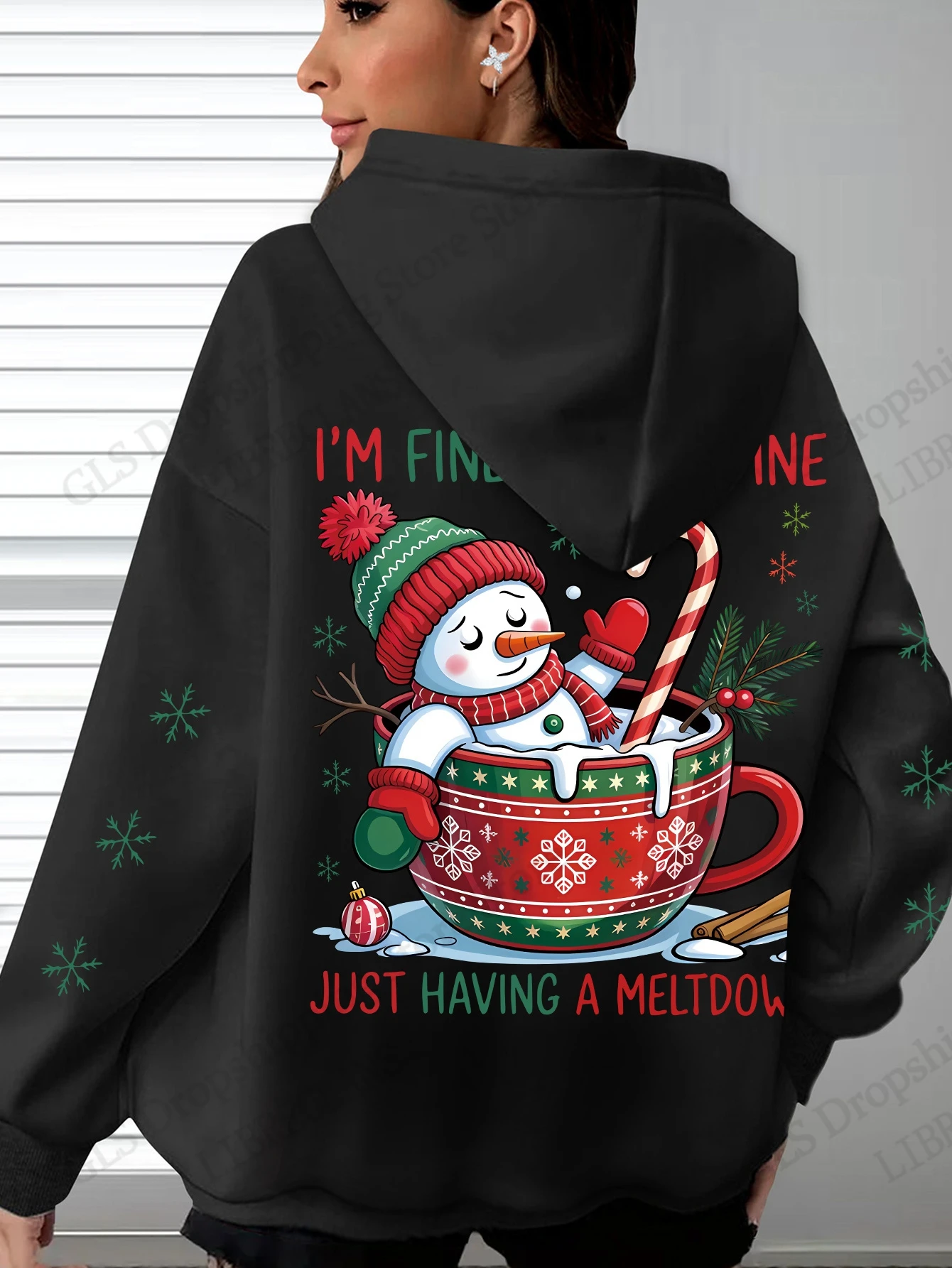 مضحك سانتا كلوز ثلاثية الأبعاد طباعة هوديس المرأة موضة عيد الميلاد هوديي البلوز شجرة عيد الميلاد معطف المرأة تعرق النساء الملابس المتضخم