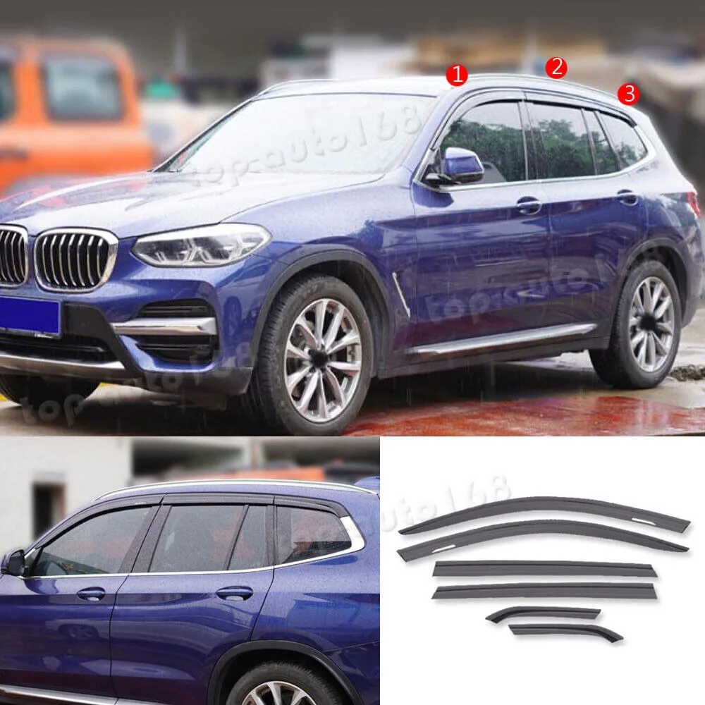 

Козырёк для окна BMW X3 2018-2022, 6 шт.