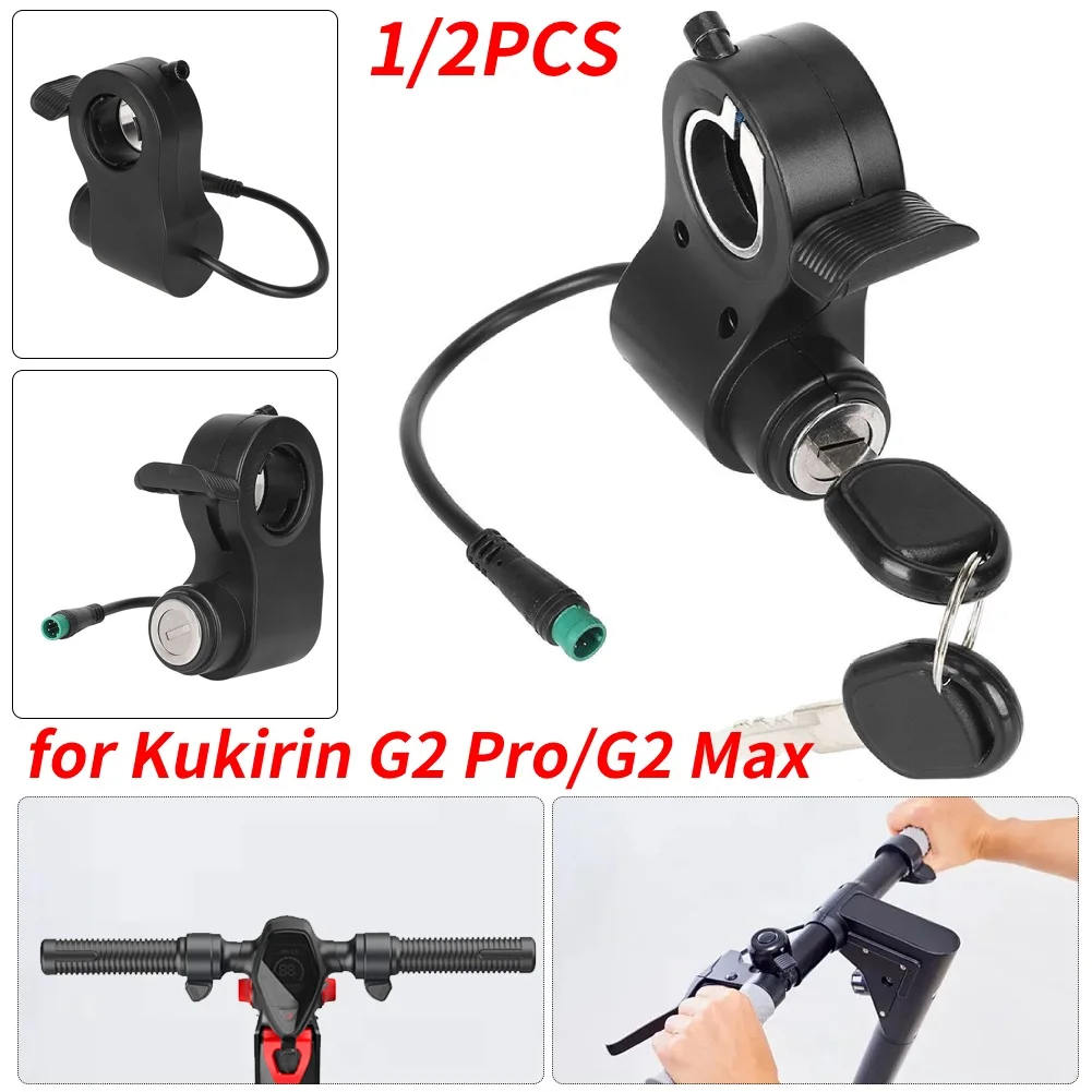 

Power Key Lock with Keys Electric Scooter Ignition Lock E-scooter Throttle Accelerator for Kukirin G2 Pro/Max Electric Scooter