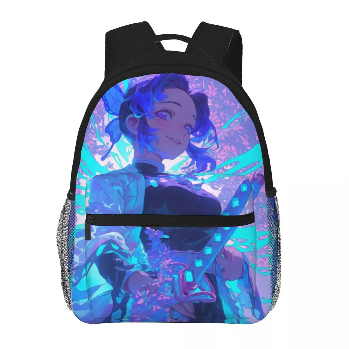 Demon Slayer-mochila impermeable de alta capacidad para niños y niñas, bolsa de libros para ordenador portátil, 16 pulgadas, nueva moda