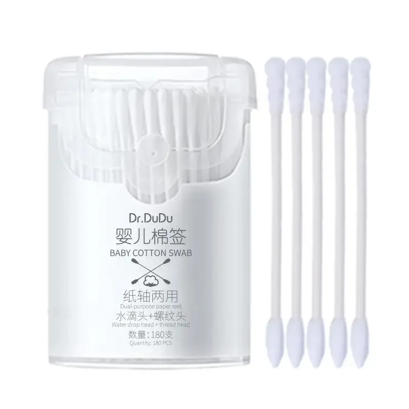 High quality paper shaft dual use baby cotton swab