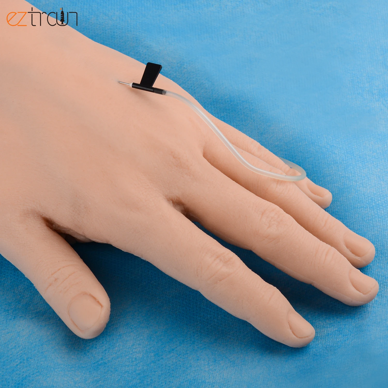 Kit de mão para prática IV com treinamento de silicone Mão IV para treinamento de carreira de flebotomia