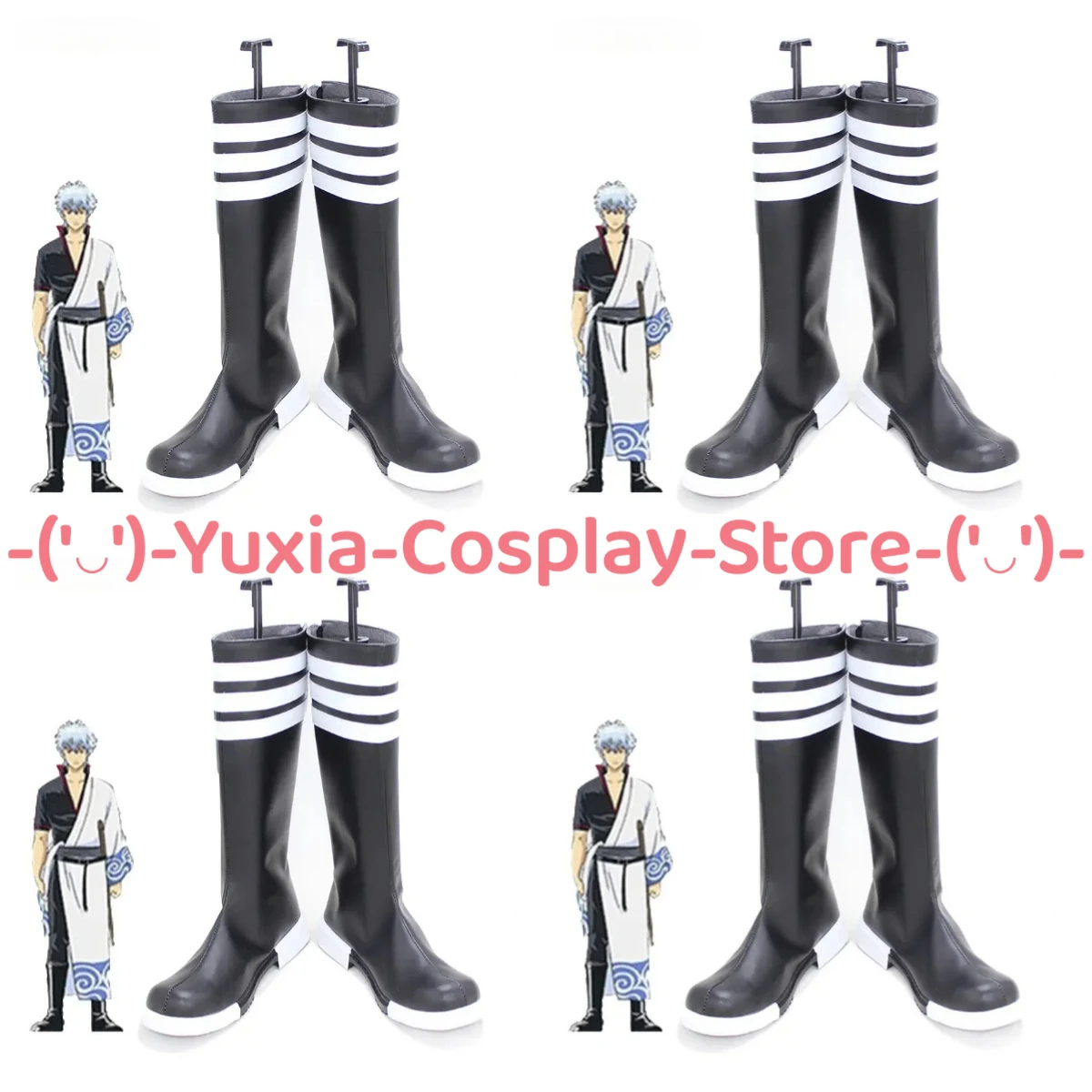 

Юксиакосплей! Gintama Sakata Gintoki Обувь для косплея Аниме Игровой персонаж Опора Сапоги из искусственной кожи Хэллоуин Карнавальный костюм для вечеринки