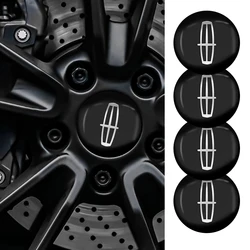 4Pcs Car Styling Wheel Hub Center Caps Stickers Rim Badge Cover For Lincoln Mondeo MKZ MKX Aviator Navigator Continental Corsair