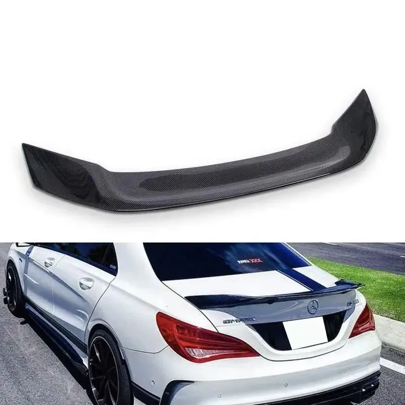 Carbon Fiber Rear Trunk Lid Boot Ducktail Lip Spoiler Wings Car Accessorie For Mercedes-Benz CLA W117 C117 180 200 250 260 CLA4