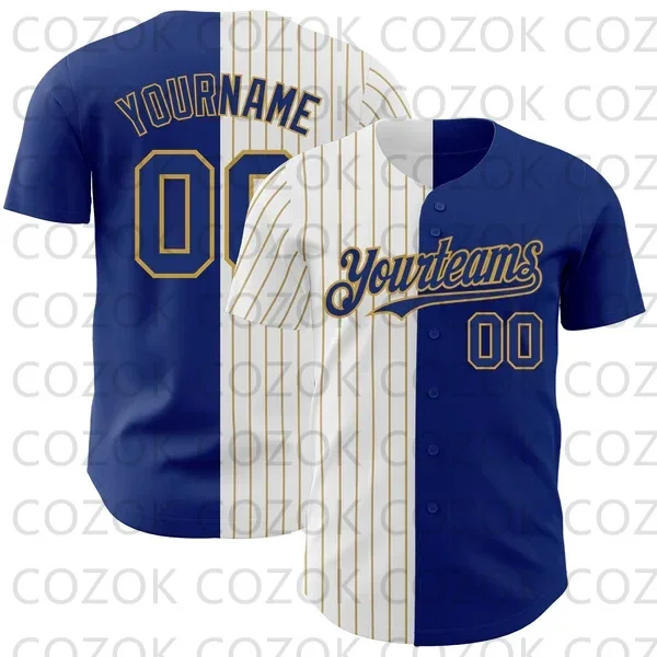 

Custom Dark Blue Color Stitch Baseball Jersey Men Women Short Sleeve Shirt 3D Printed Shirt Team Shirts Hip Hop Unisex Tops