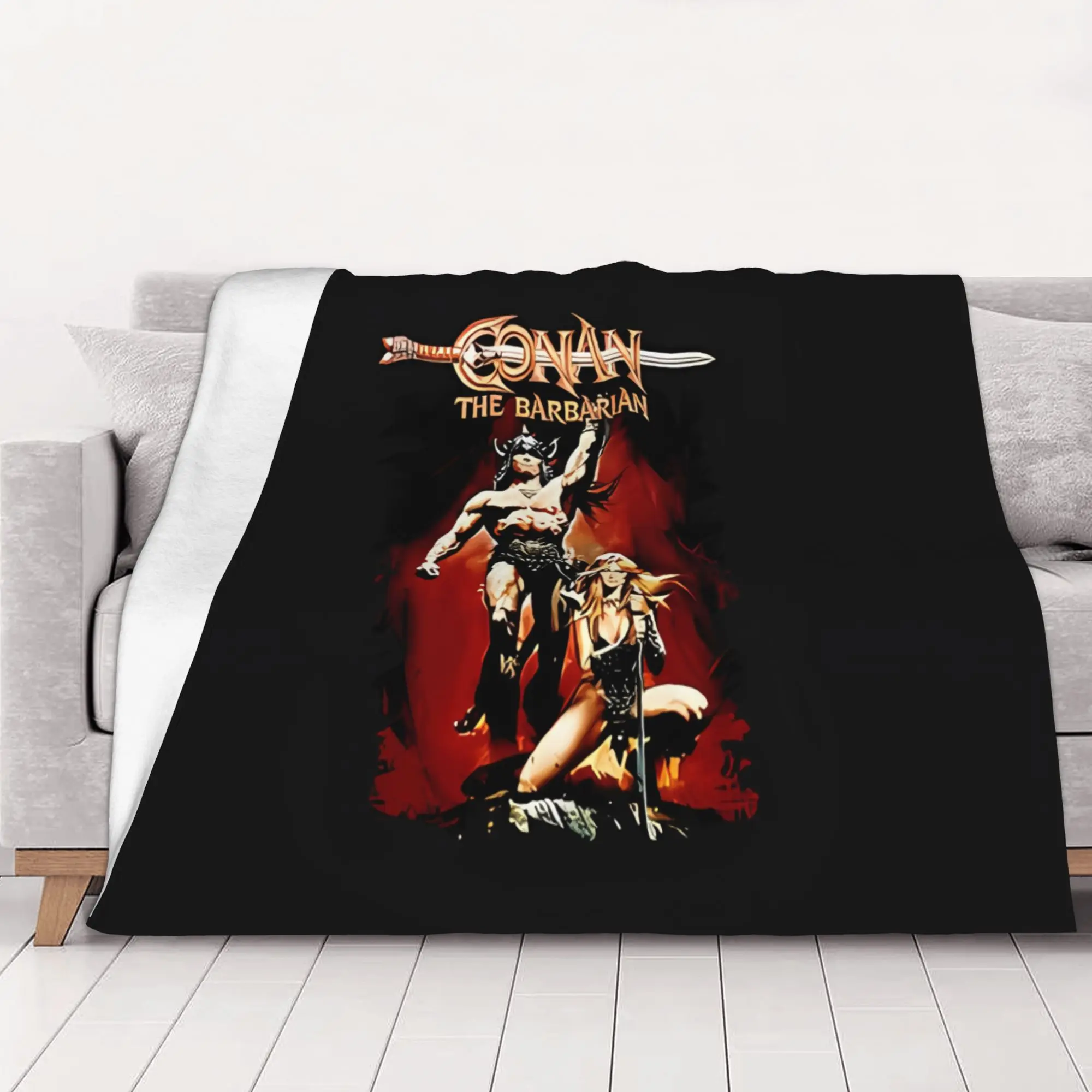 1PC home Cutecore Classic Conan The Adventurer Blanket Super Cosy Plush Home Living Room Sofa halloween