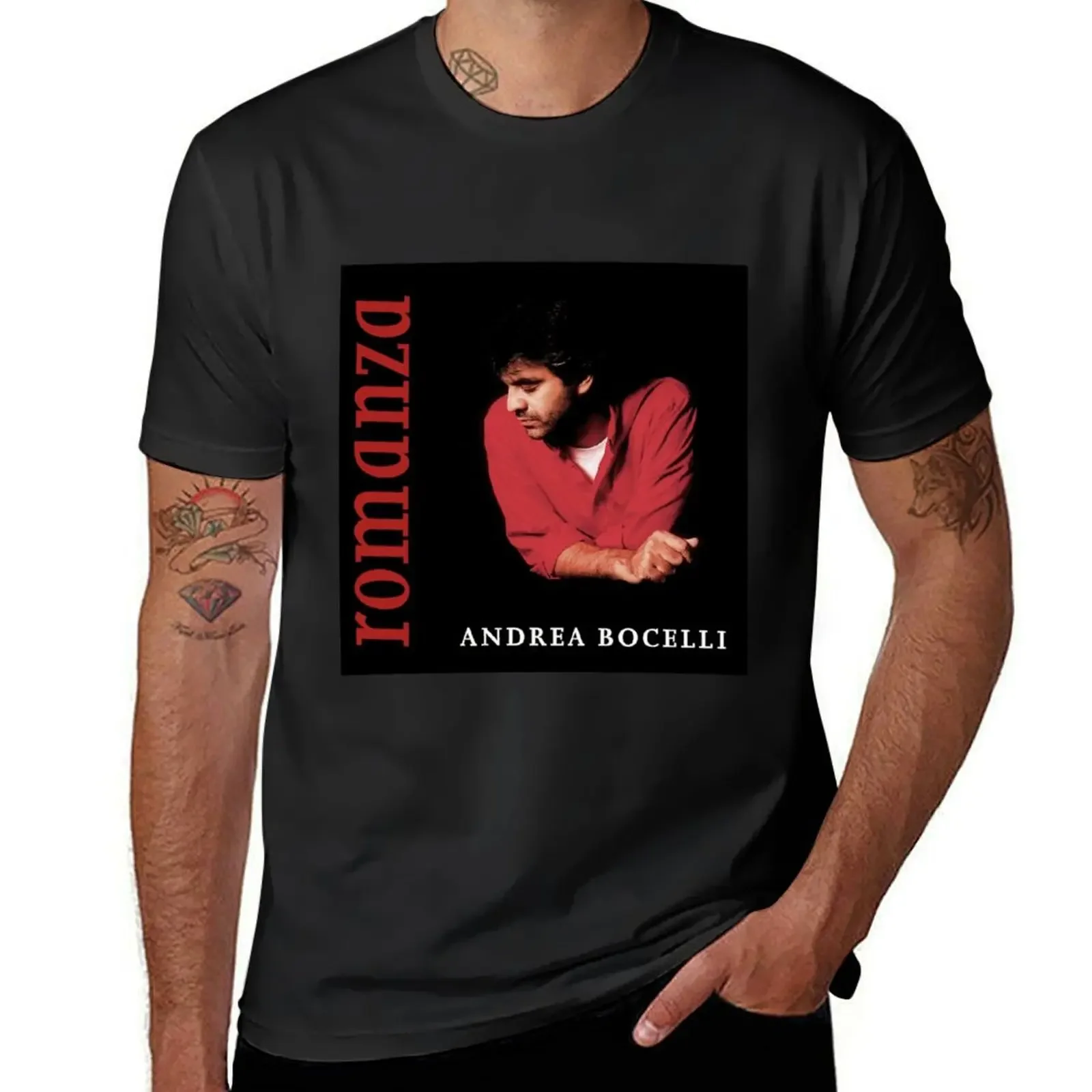 

Romanza by Andrea Bocelli T-Shirt for a boy shirts graphic tees Blouse oversized mens t shirt