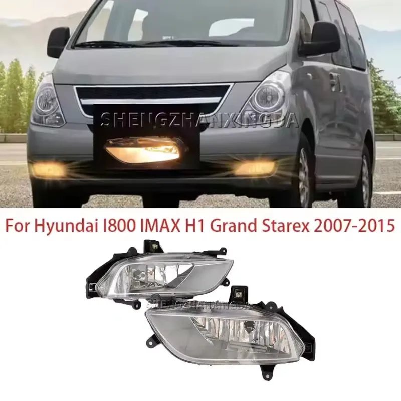 For modern i800 IMAX H1 Grand Starex 2007-2015 Front Bumper Fog Lights, With Bulb Fog Light, Car Fog Light Assembly Accessories