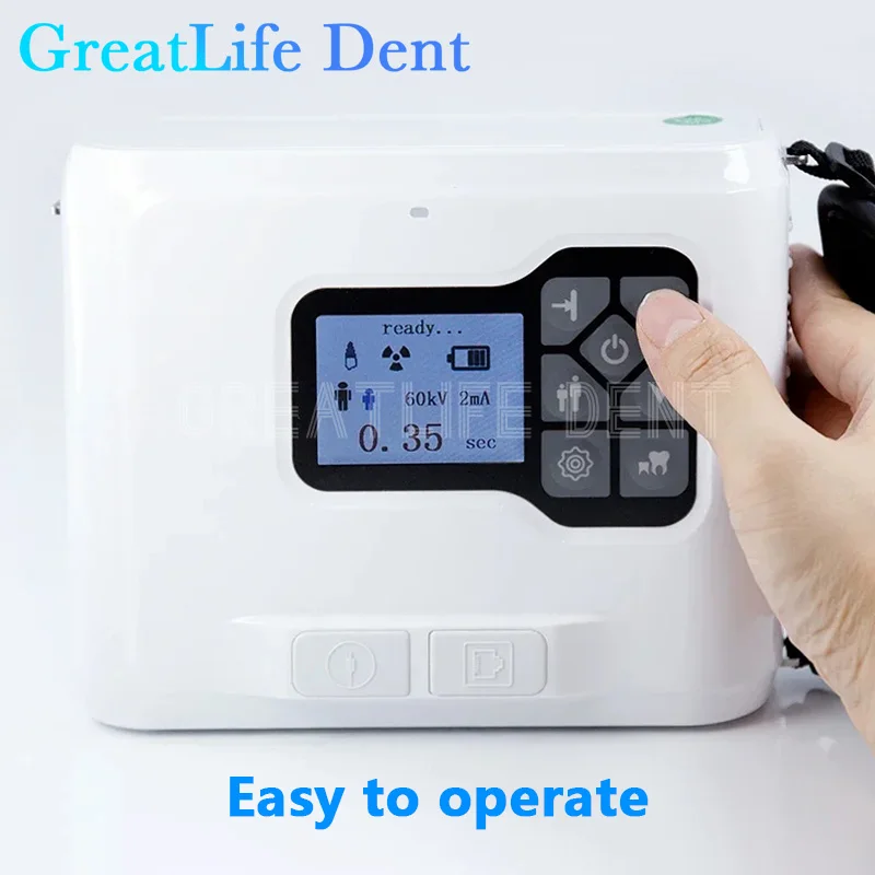 

Mexico RU EU In Stock Greatlife 60KV Portable Dental X Ray Camera Handheld HyperLight Xray Machine RVG Image Sensor System