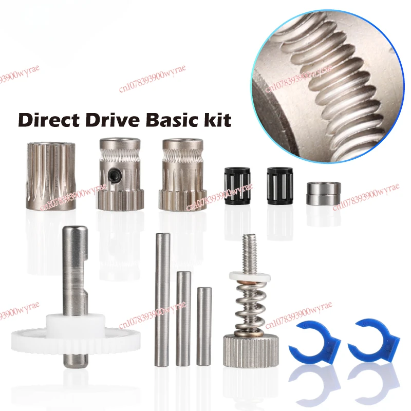 3D/NF High Precision Hardened Steel Gear Kit Retrofitted 3D Printer Extruder