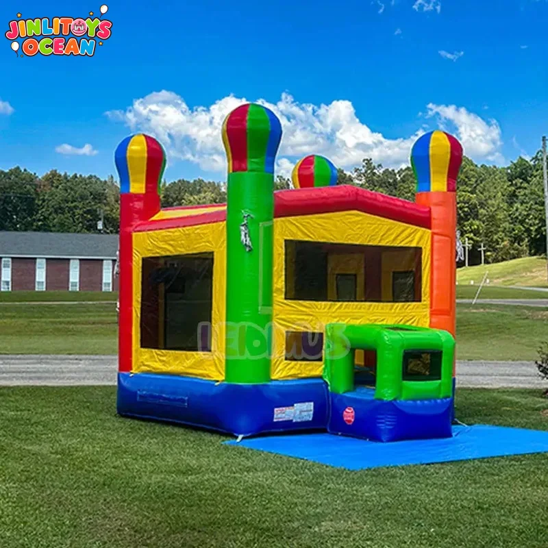 Commercial-grade Party Rental Entertainment Including Signature Inflatable Hot air Balloon Bounce Houses