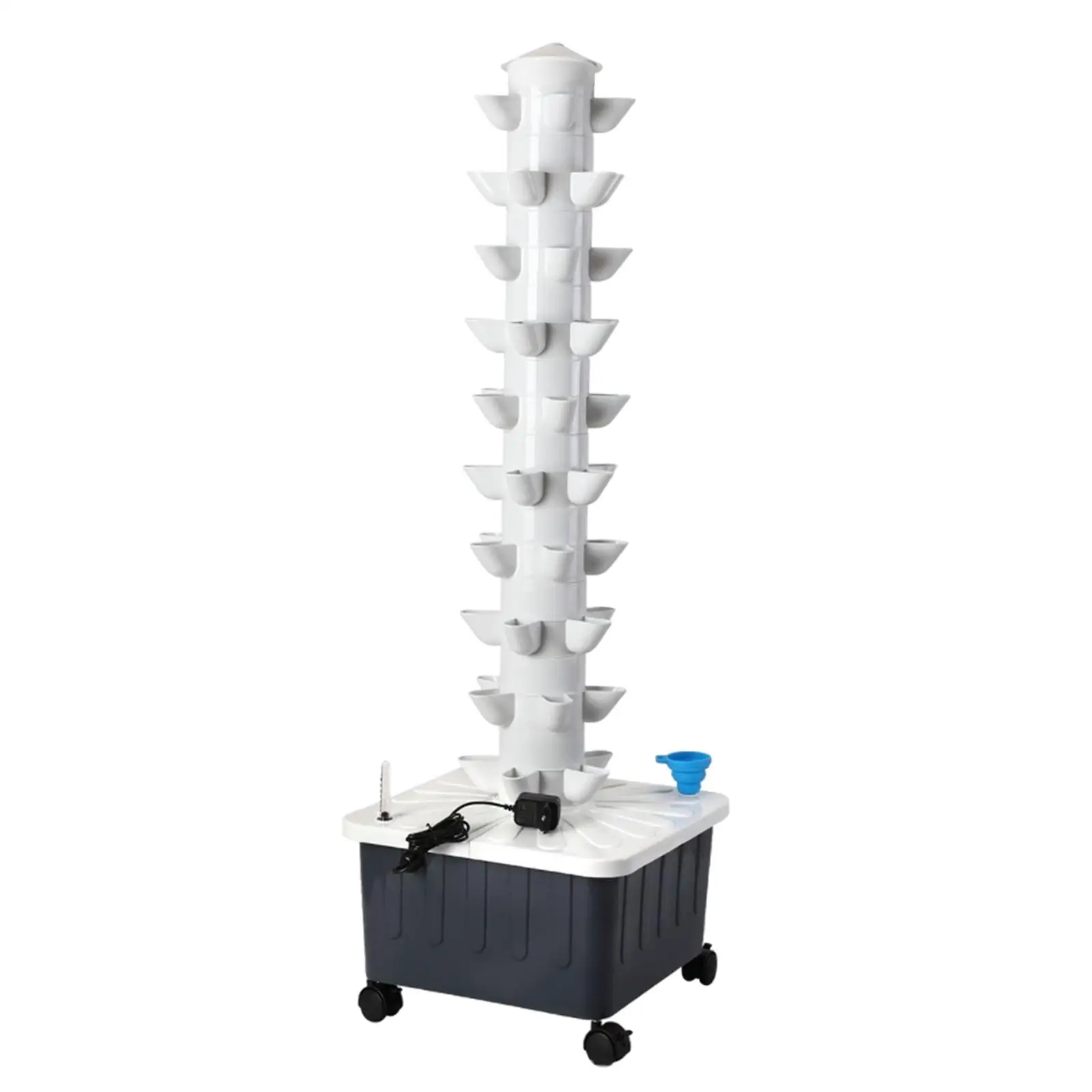 Vertical Hydroponic Garden System Tower Indoor Outdoor Plant Germination Kit with Water Pump and Sponge for Lettuce Beet Canola