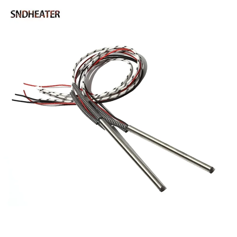 SNDHEATER 2 шт. AC110V AC220V картриджный нагреватель 380/400/420/450/500 мм электрический нагревательный элемент 750 Вт 850 Вт 940 Вт с термопарой K