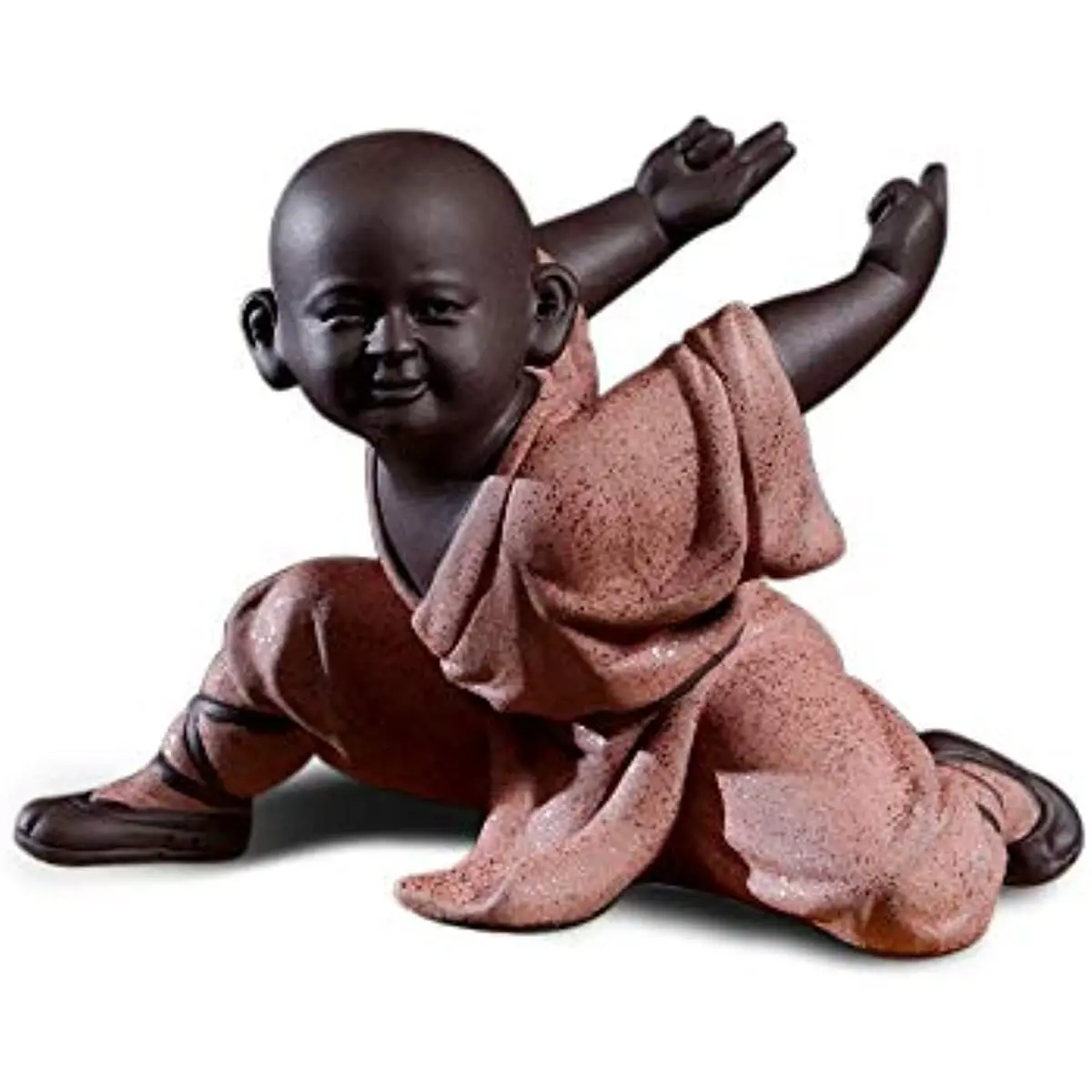 5.3" Chinese Kung Fu Shaolin Monk Figurines Crafts Ornaments Statues Ceramic