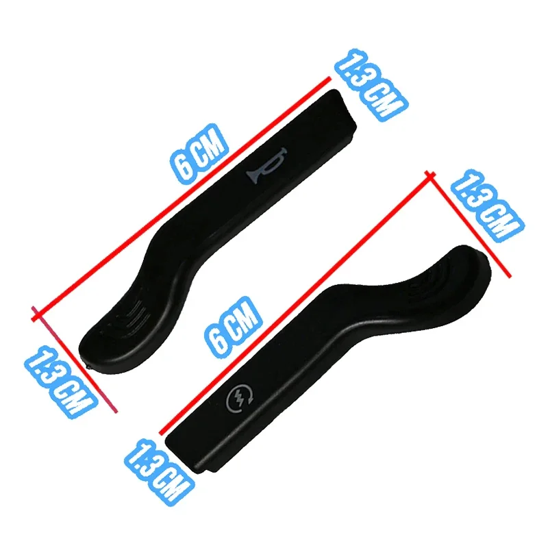 1 زوج العالمي للدراجات النارية تعديل بدء التبديل زر القرن التبديل موسع تمديد مفاتيح المطاط زر القرن التبديل #1