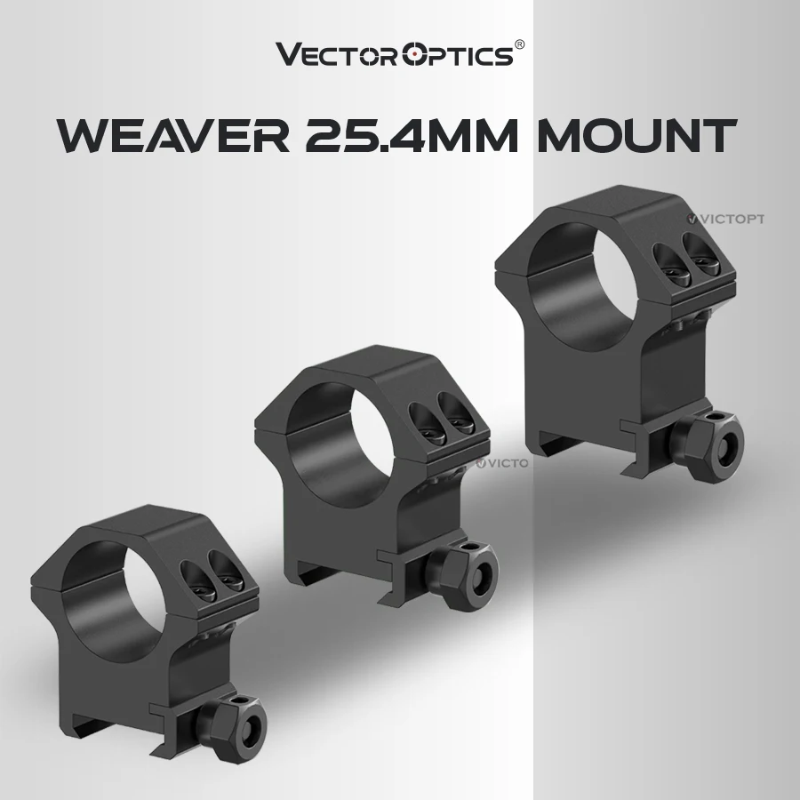 Voctor Optics 25.4mm Riflescope Mount Ring Fit 21mm picatinny and weaver rail Designed for real firearms