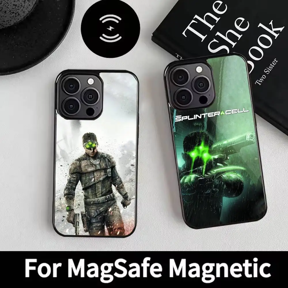 Custodia per cellulare S-Splinter Game per iPhone 17 16 15 14 13 12 Pro Max Plus per copertura magnetica wireless a specchio Magsafe