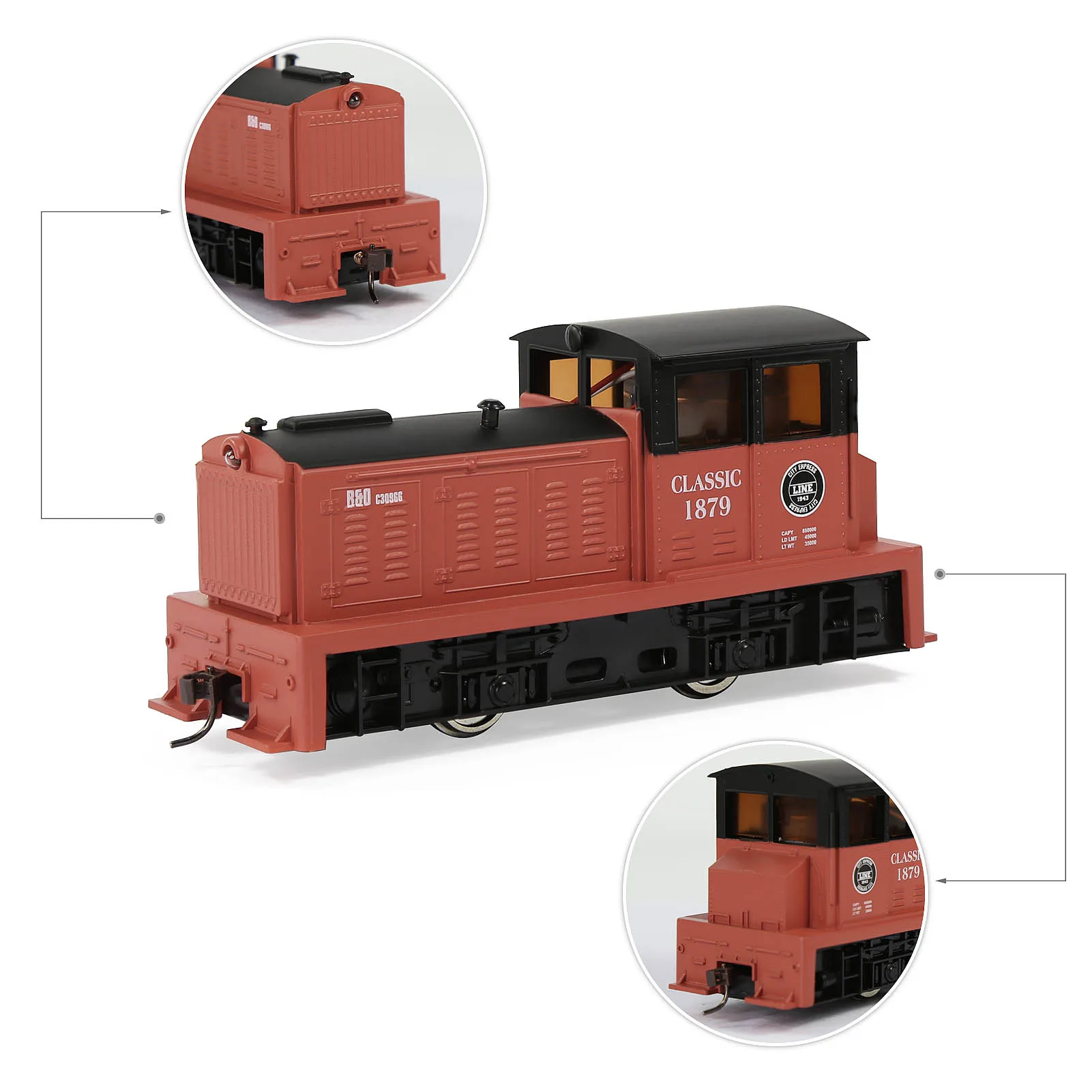 Evemodel HO Scale 1:87 Model Railway Locomotives for Model Trains HCT8701R