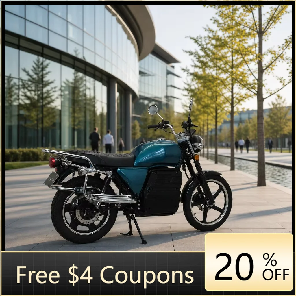 YzggbEnvironmentally friendly electric motorcycle 72V EV-200 retro cafe racing commuter car CE certified wheel hub motor motorcy